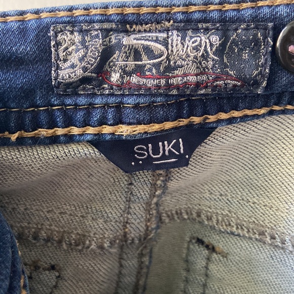 Silver Suki Joga Jeans W28/L31 - Picture 7 of 9